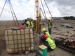 Team working on mud pit 